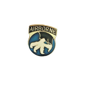Military Tie Hat Lapel Pin 17 Airborne Eagle Claw Blue Brooch #R26F